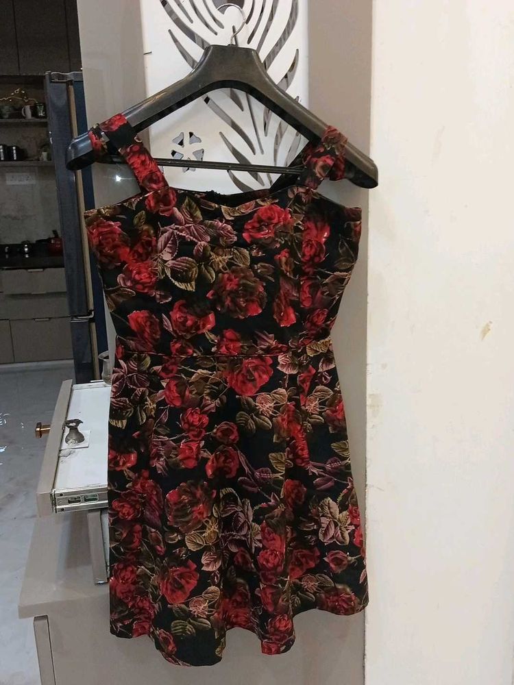 Floral Print Mini Dress