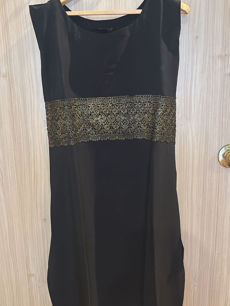 Black Solid Kurti