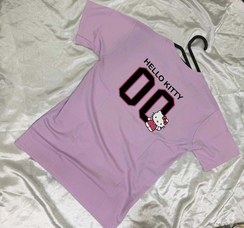 Lavender Cute Hello Kitty T-Shirt