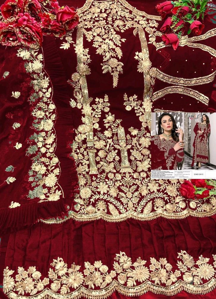BRIDAL PAKISTANI UNSTITCHED SUIT