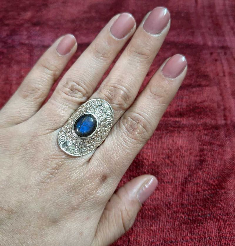 Chunky Labradorite Ring