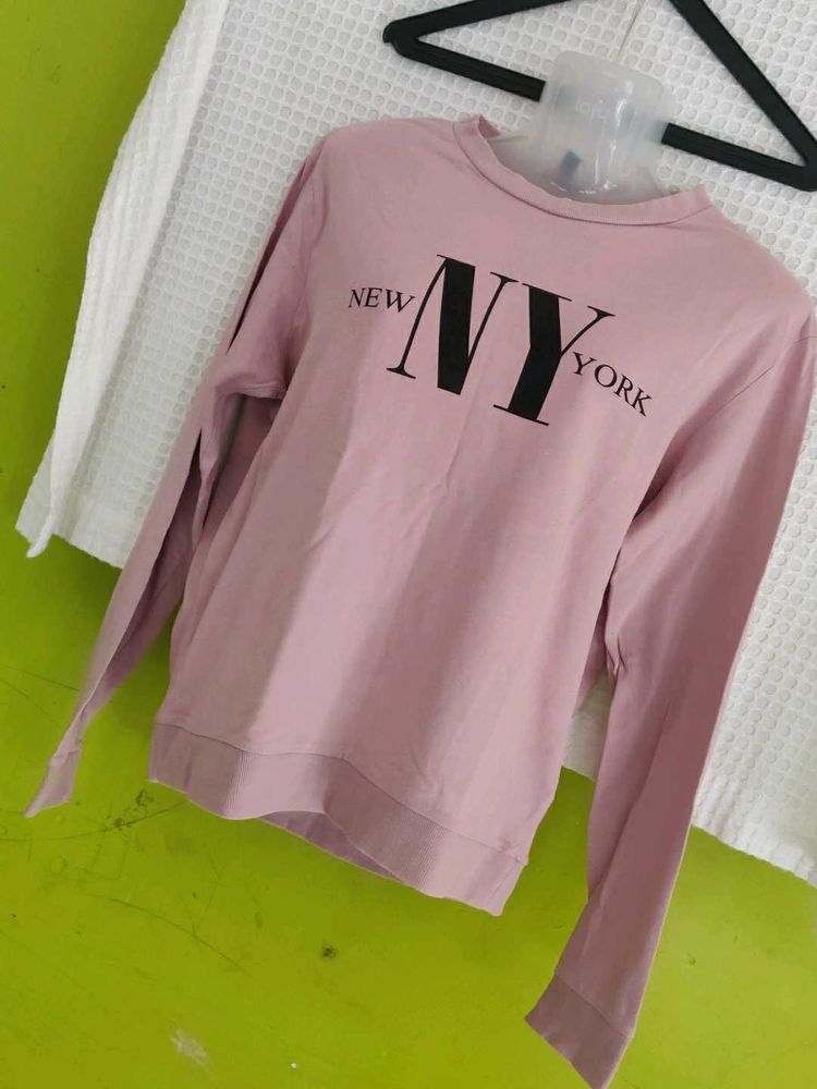 H&amp;M Pink NY Sweatshirt