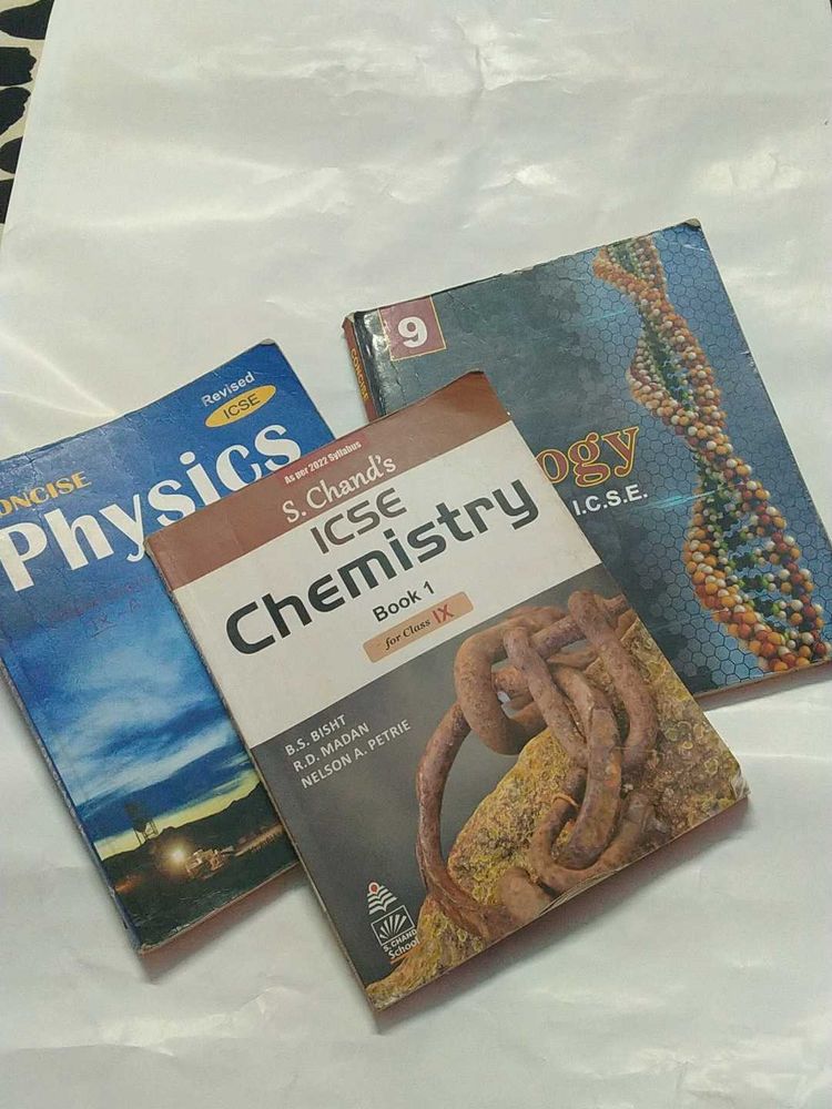 ICSE Physics, Chemistry, Biology Books