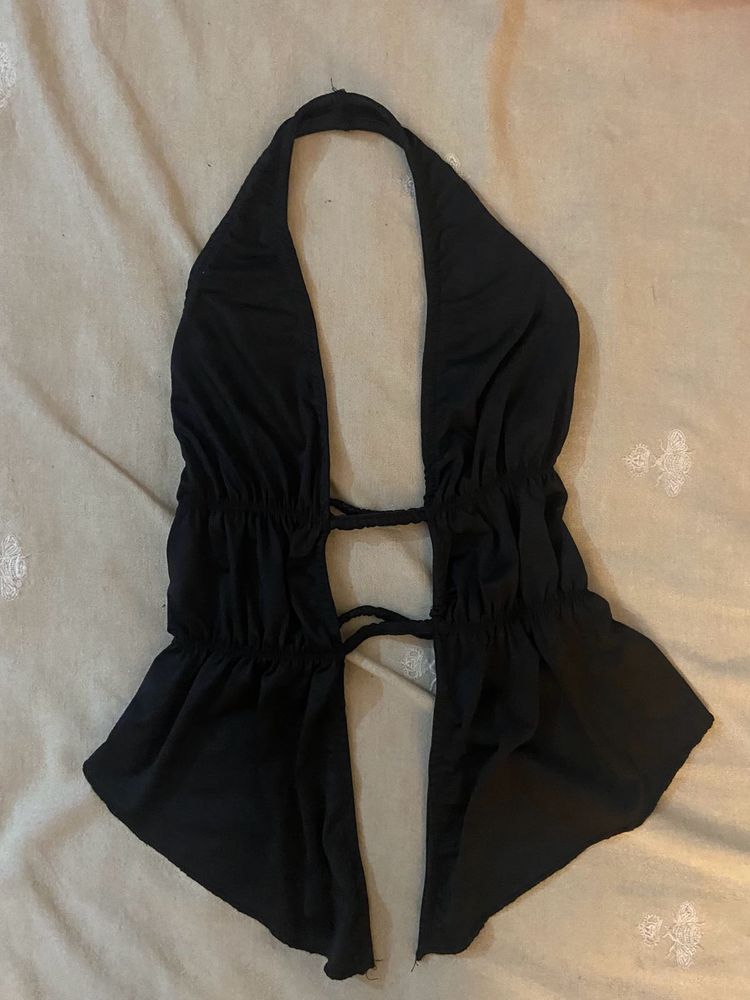 cut out backless top
