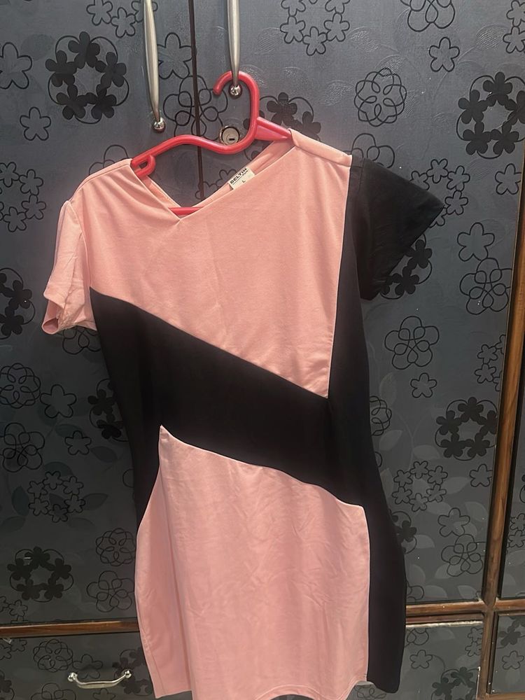Cute Colorblock Mini Dress