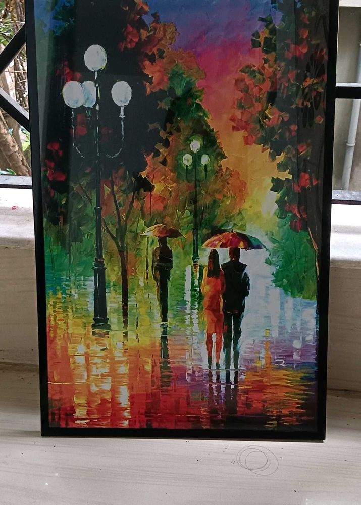 72)Water Paint Photo Frame With Quality Glass