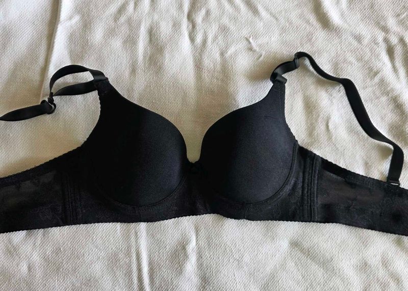 Black Lace Bra