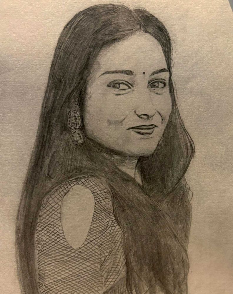 Hand-Drawn Portrait Sketch