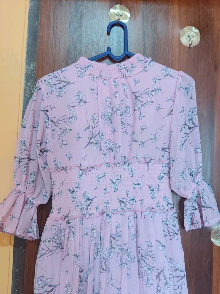 Chic Floral Print Midi Dress