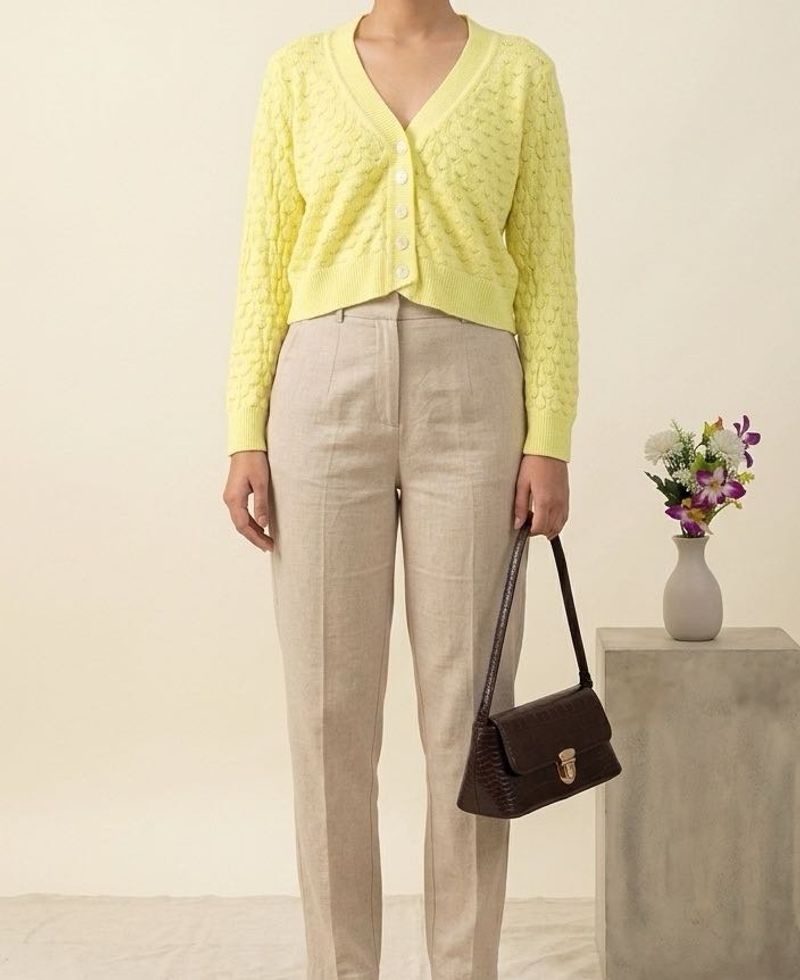 Chic Yellow Crop Top