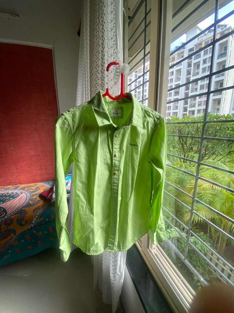 Lime Green Long Sleeve Shirt