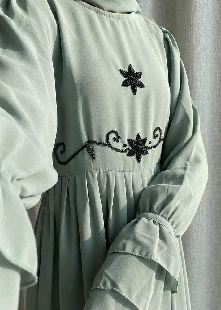 Elegant Embroidered Abaya ✨