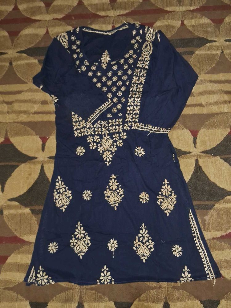 Pinteresty Blue Kurti