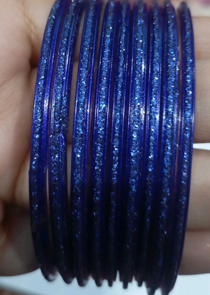Sparkling Blue Bangle Set