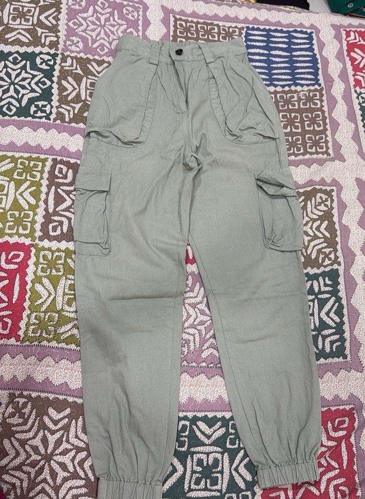 Sage Green Cargo Pants