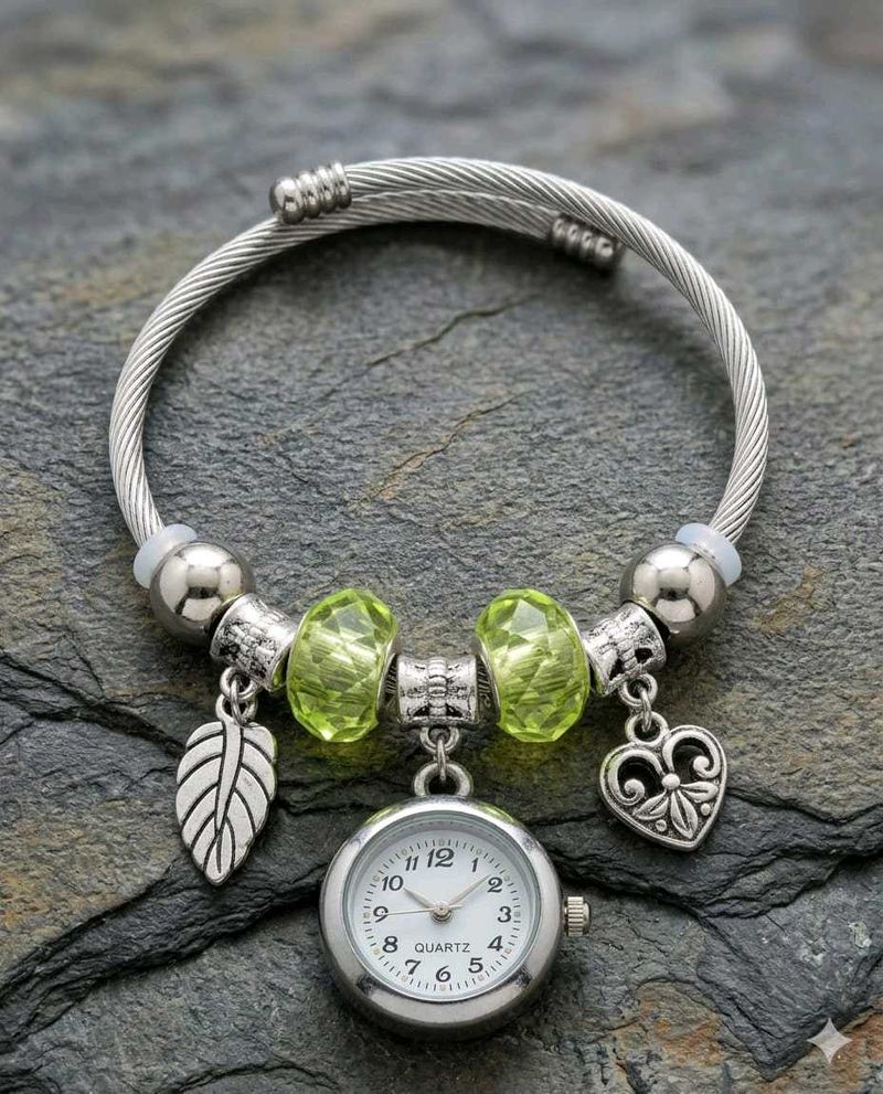 Charming Beaded Watch Bracelet