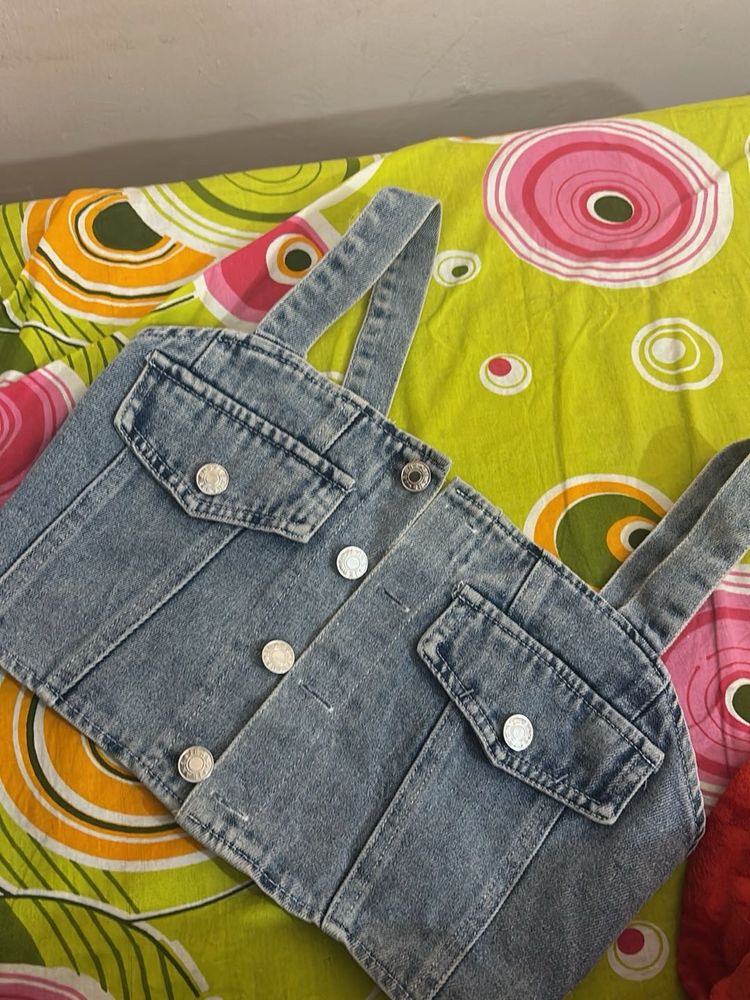 Denim Crop Top