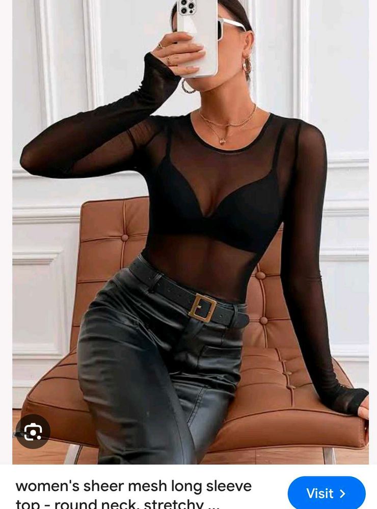 Very Beautiful Sheer Mesh Top