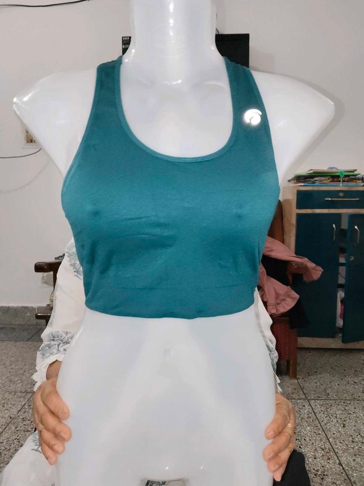 Teal green Sports Bra