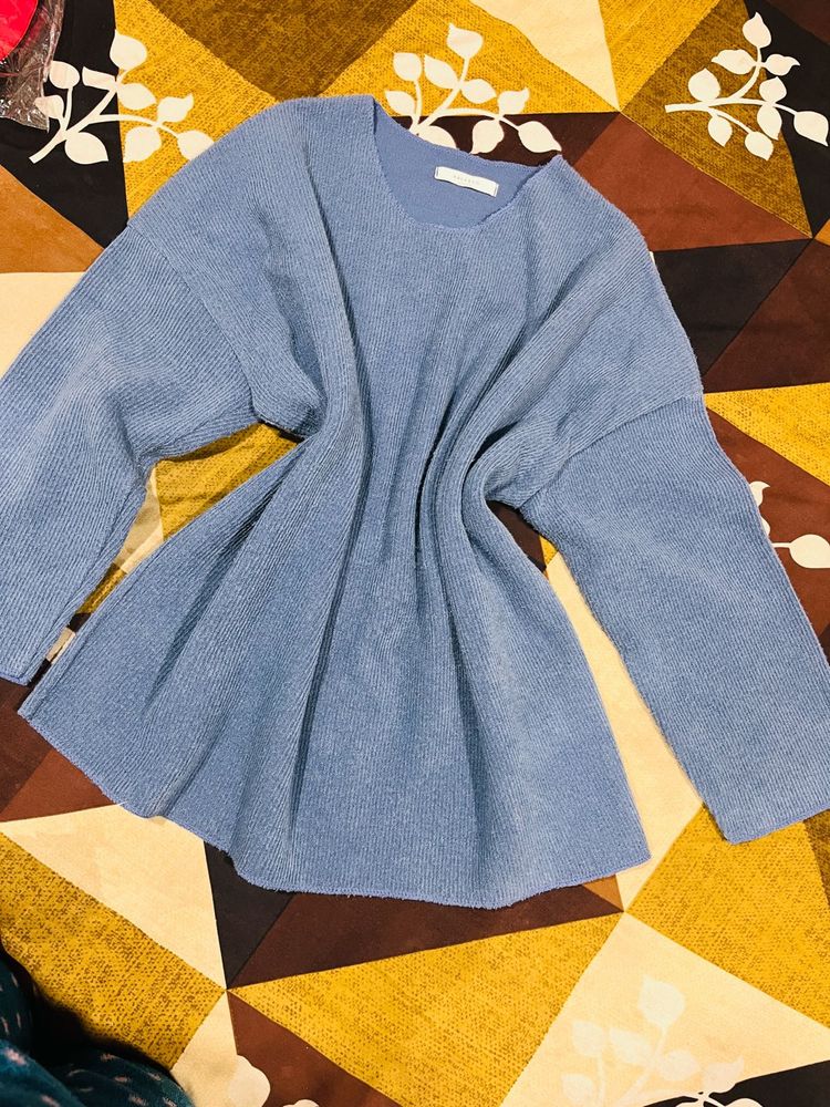 Blue Knit Sweater