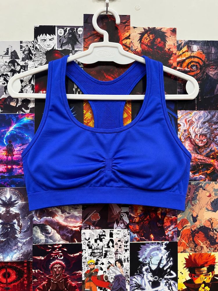 Blue Sports Bra