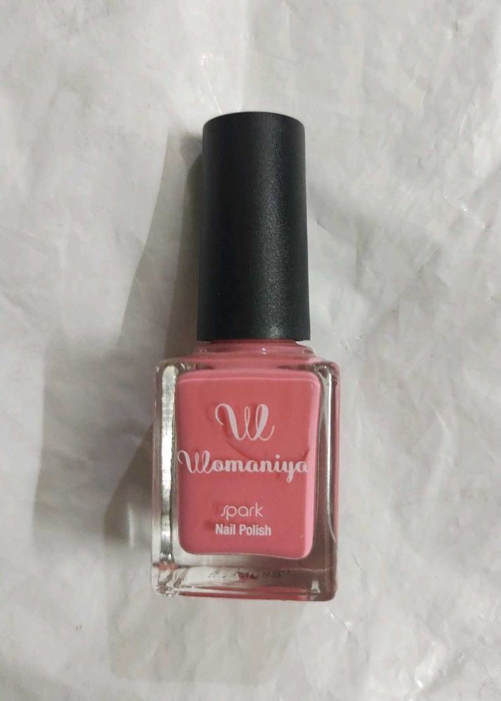 Womaniya Spark Nail Polish - Coral Pink