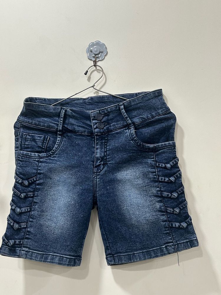 Stylish Blue Denim Shorts