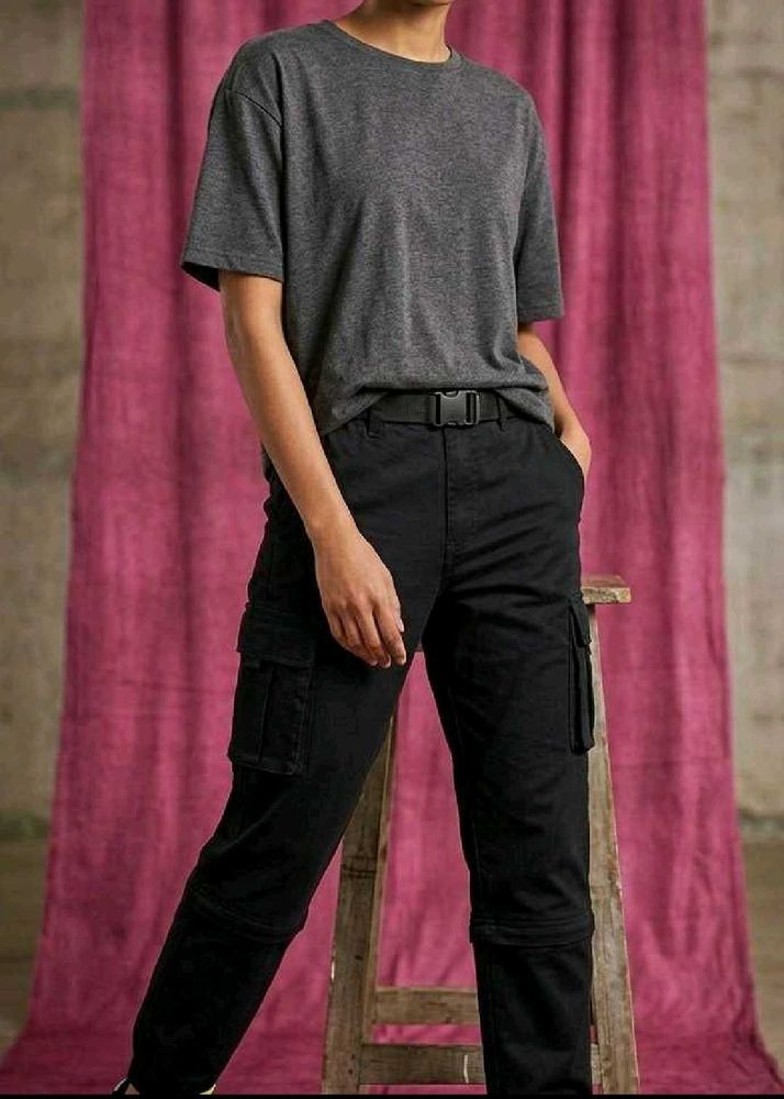 Women's Black Cargo Pants