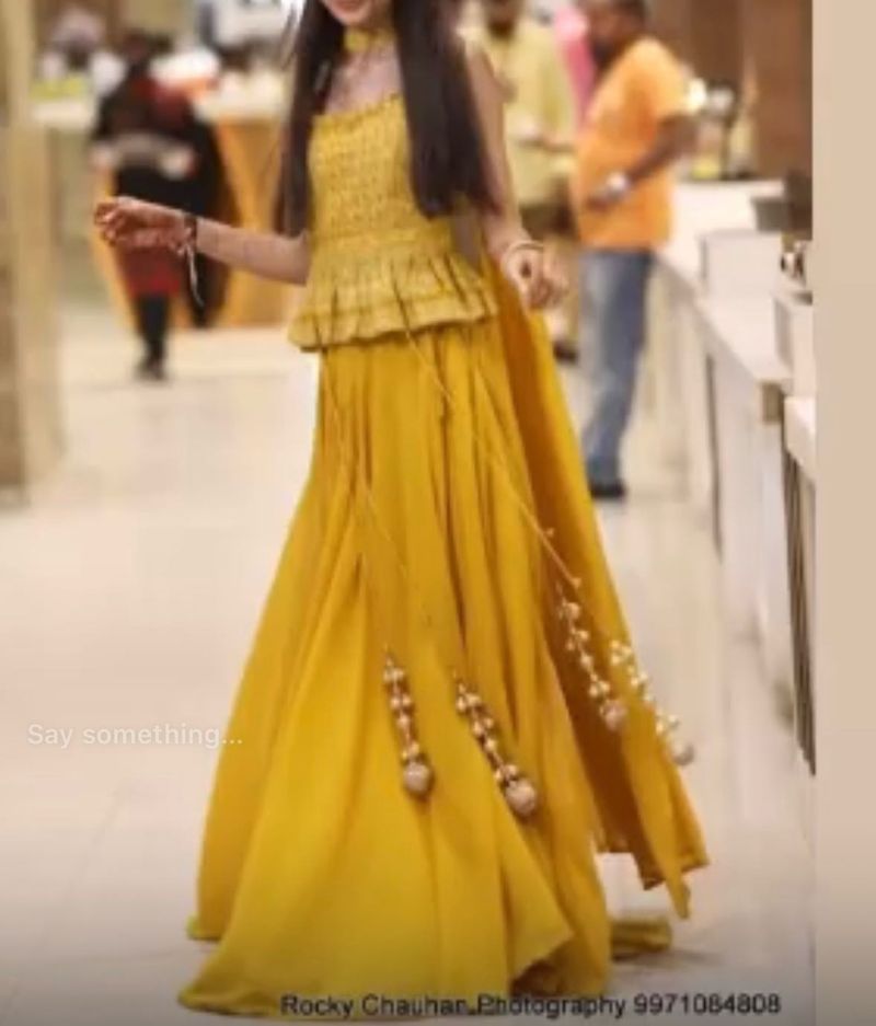 Beautiful Yellow Lehenga Set