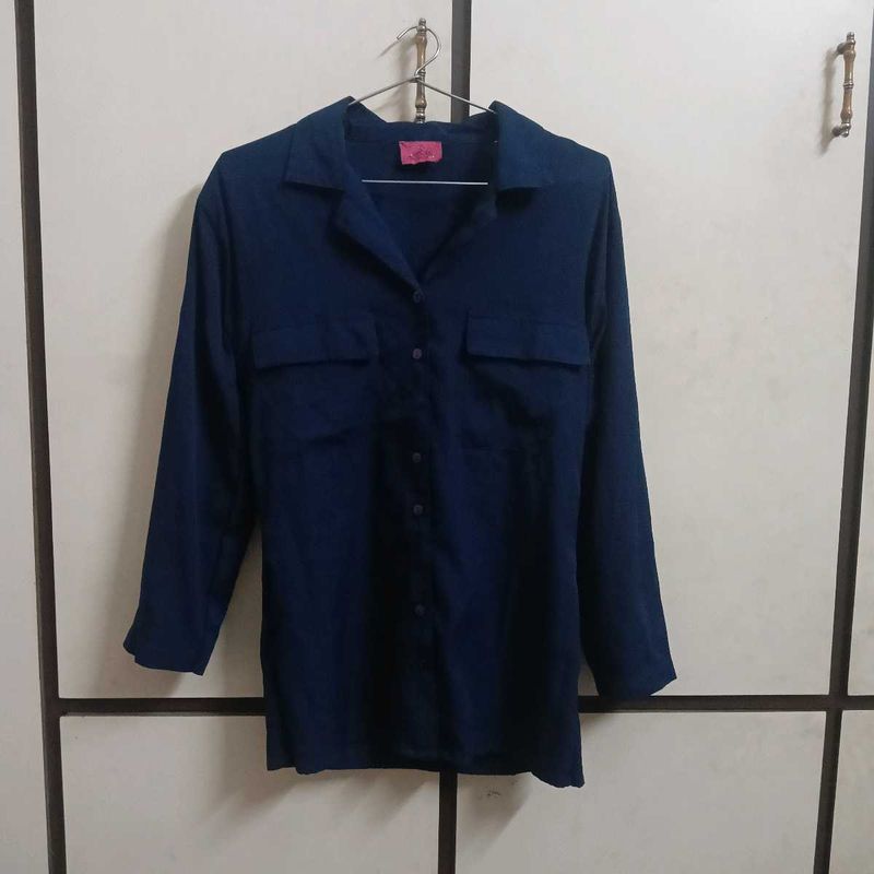 Stylish Navy Blue Shirt