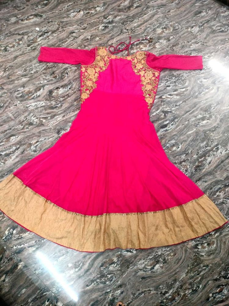 Beautiful Pink Anarkali Gown