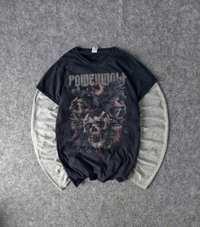 Powerwolf Skull Graphic T-Shirt