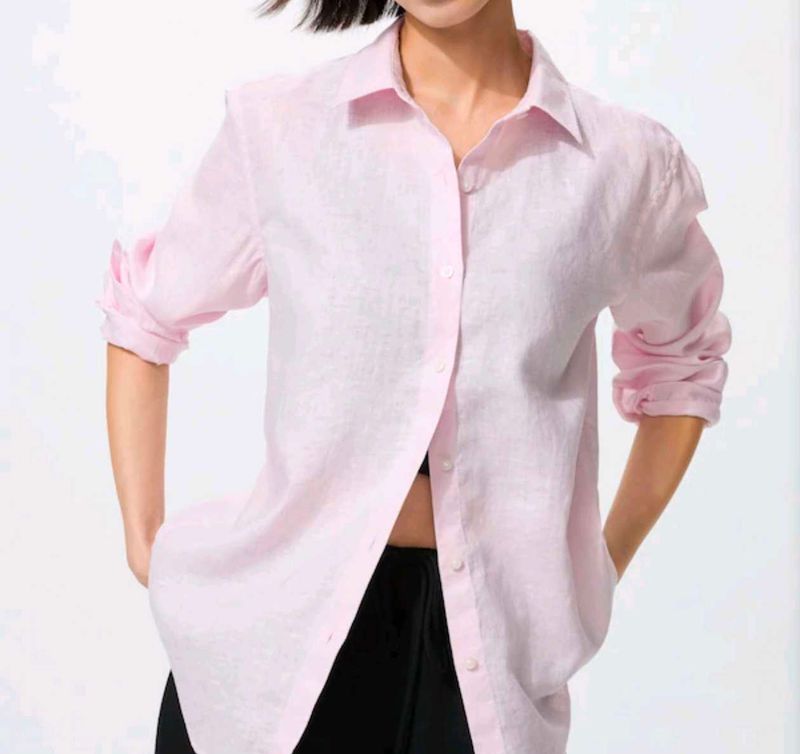 Uniqlo Classic Pink Button-Down Shirt