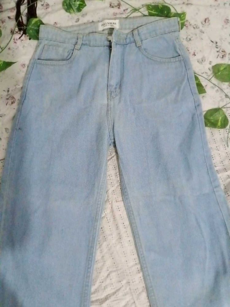Light Wash Wide Leg Jeans