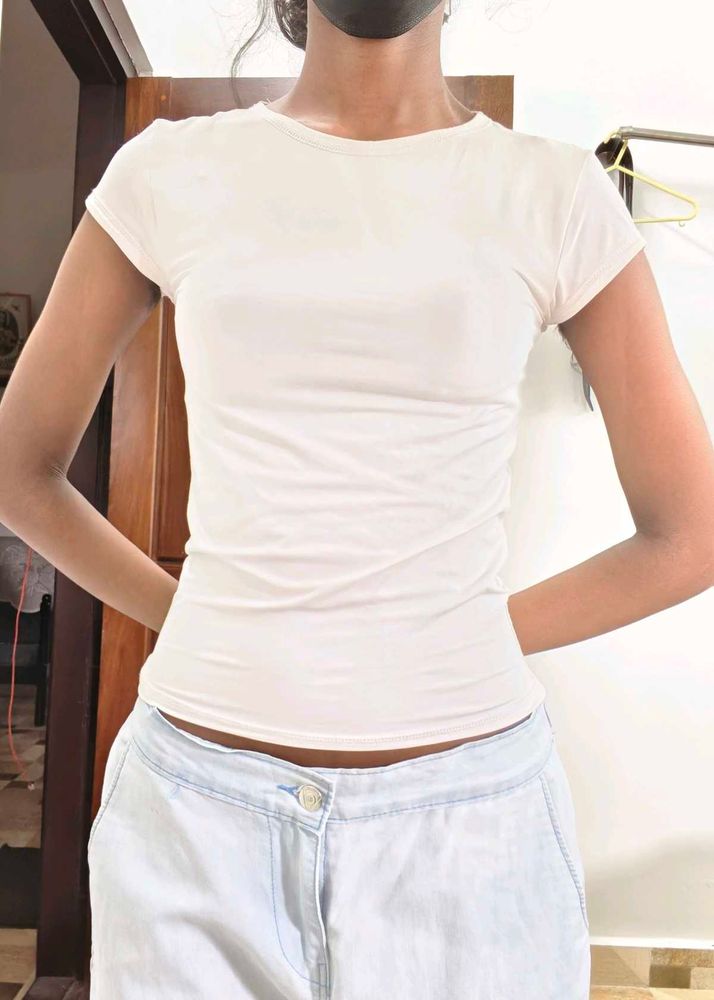 Classic White Fitted T-Shirt