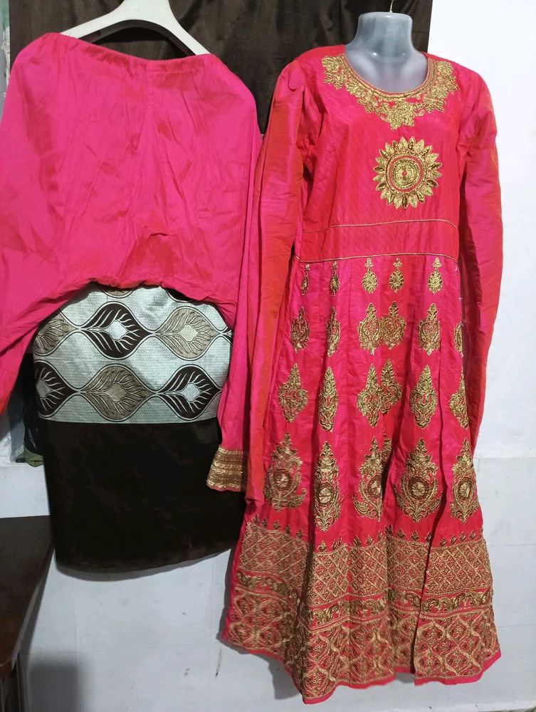 dark pink gown