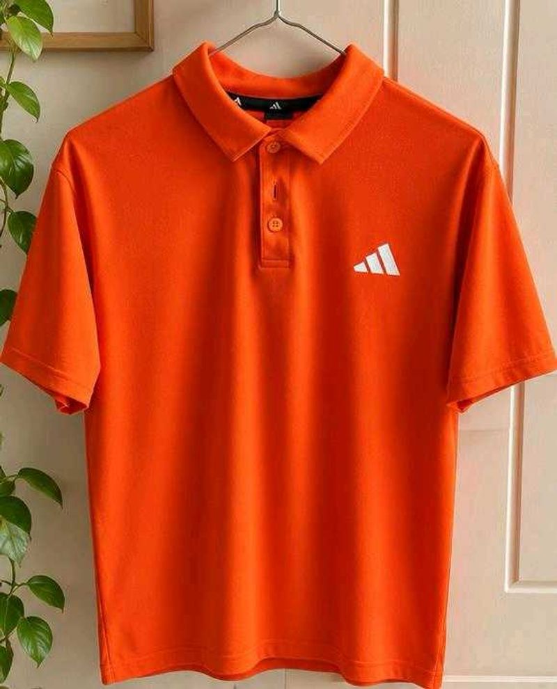 Adidas Orange Polo Shirt