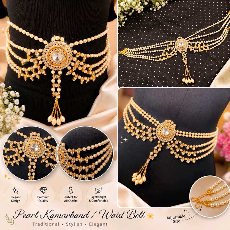 Traditional Pearl Kamarband for Women | Bridal Wai