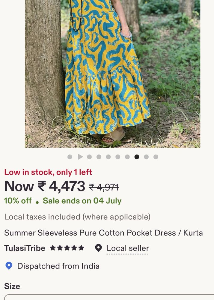 Boho Summer Cotton Dress