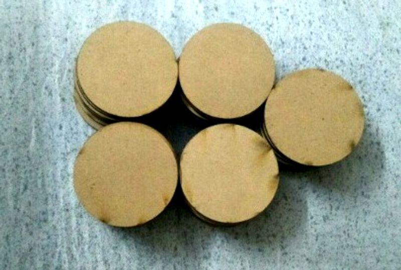 Set Of 50 MDF Boards ( Size : 2 Inch)