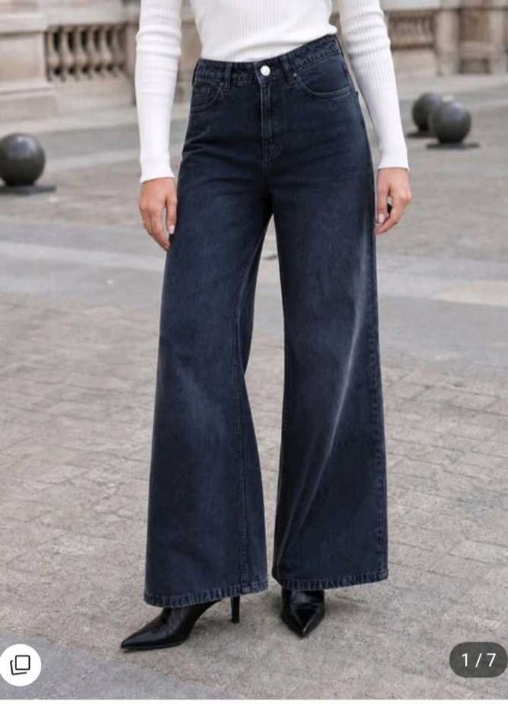 Dark Wash Wide Leg Jeans