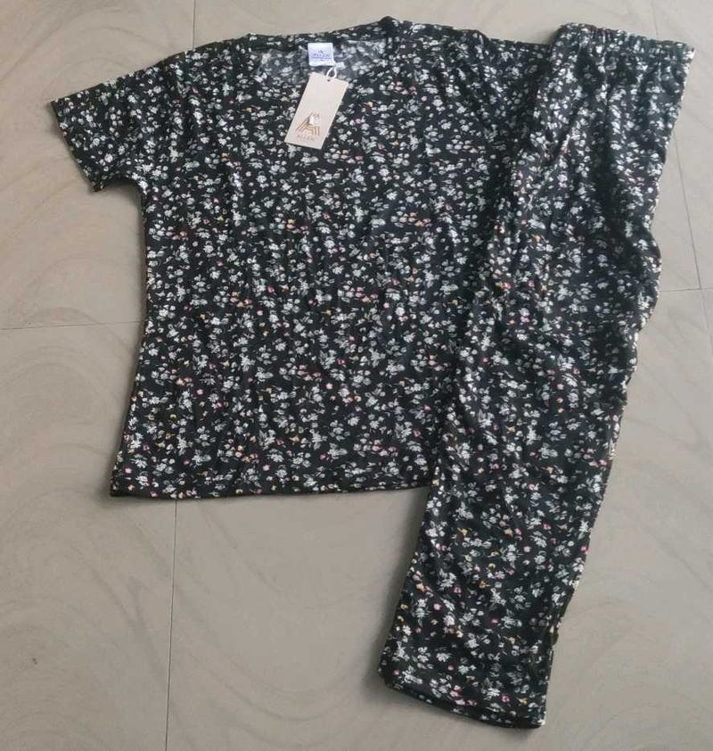 Floral Print Pajama Set