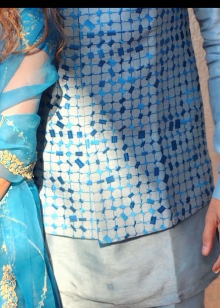 Stylish Blue Kurta Set for Men