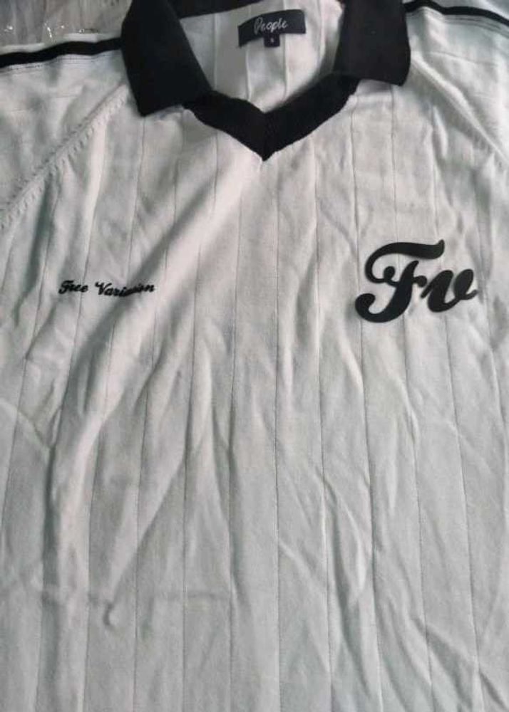 White Striped Polo Shirt