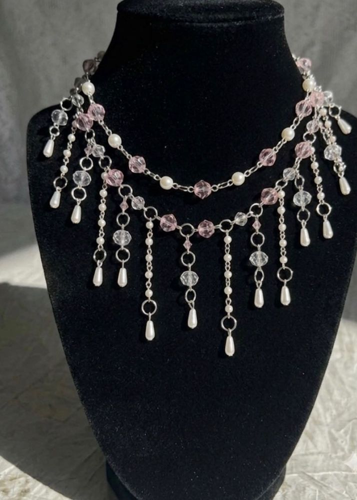 Sparkling Beaded Statement Necklace