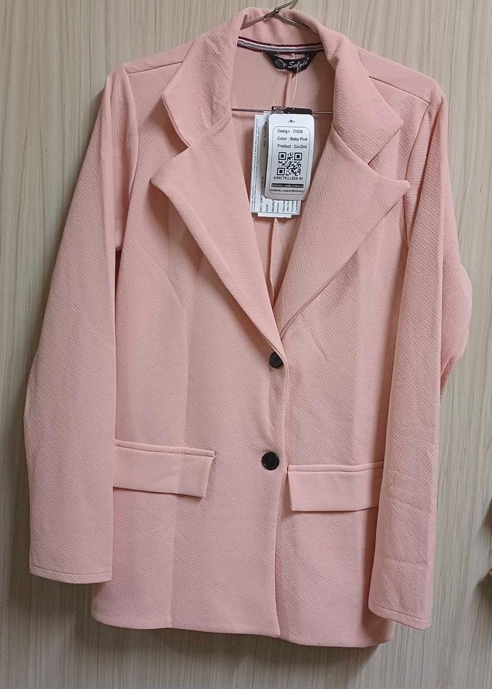 Baby Pink Formal Co-Ord Set | Blazer &amp;  Pant