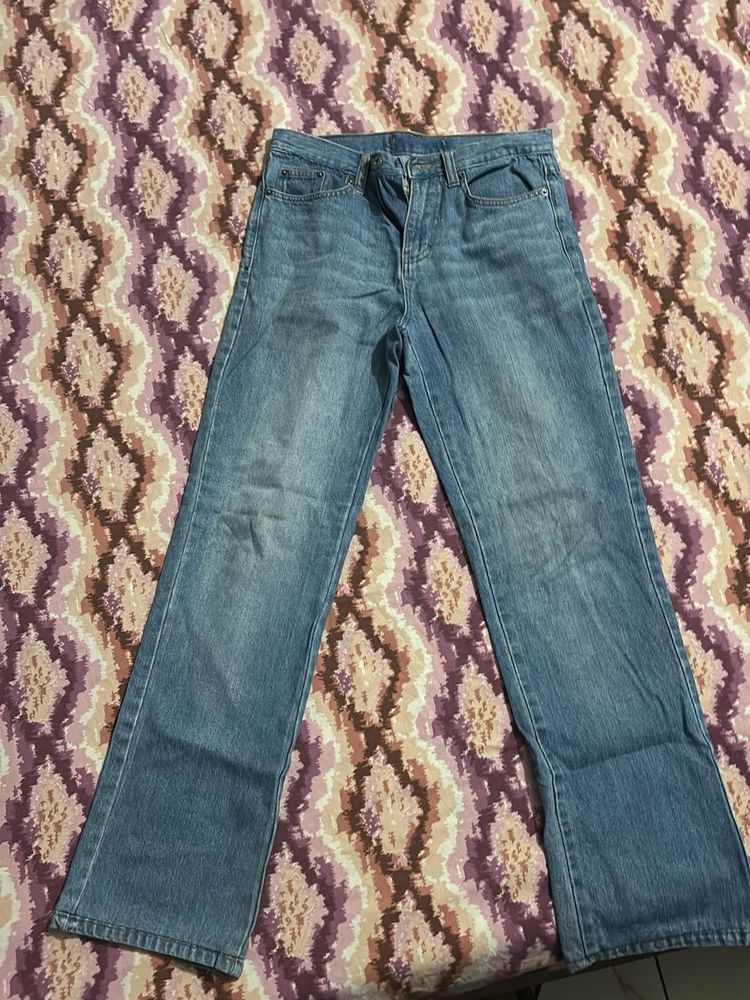 Men’s Light Wash Flared Jeans