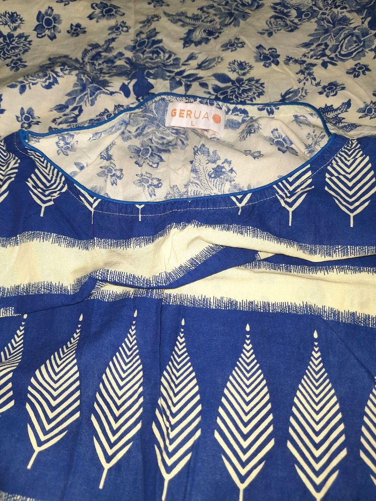 gerua cotton kurta
