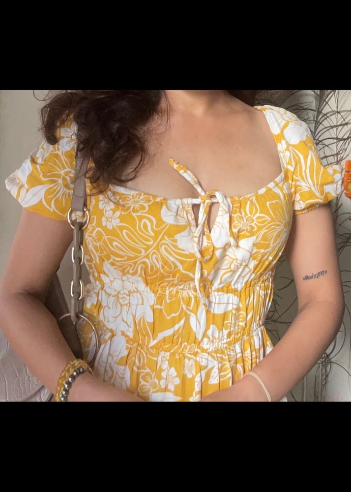 A short mini fit and flare dress