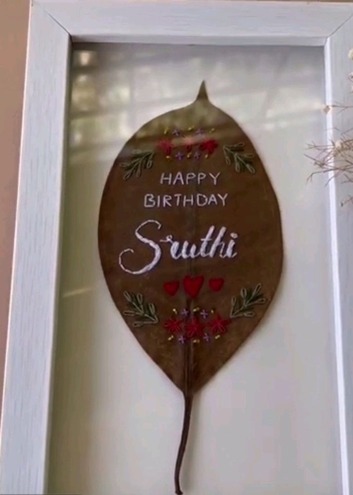 Hand Embroidered Frame